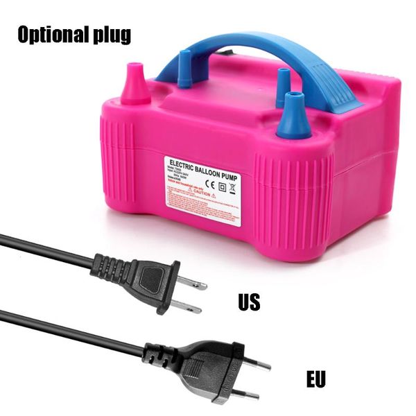 pneumatic tools 110v 600w electric pump high power two nozzle air blower balloon inflator fast portable inflatable tool